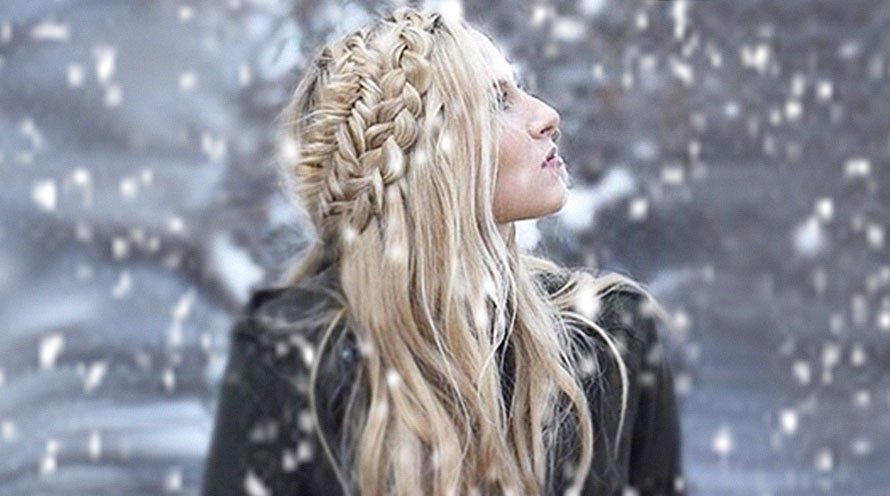 hairstyle double braid half up half down hairstyle